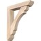 Ekena Millwork Olympic Slat Smooth Bracket w/ Offset Brace, Douglas Fir, 5 1/2"W x 26"D x 30"H BKT0604X26X30OLY06SDF - alternate 1